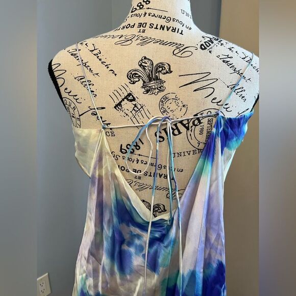 THE KOOPLES
Tie-dye Silk Open back maxi  Dress NWT Size 4 = US 10 - Picture 13 of 16